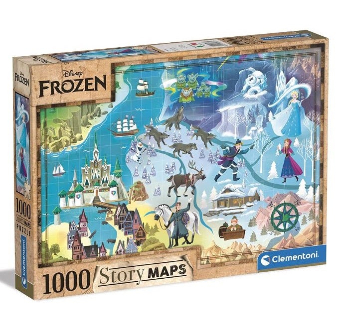 Clementoni Disney Frozen Story Maps 1000 Piece Jigsaw Puzzle Brisbane clementoni-disney-frozen-story-maps-1000-piece-jigsaw-puzzle-brisbane