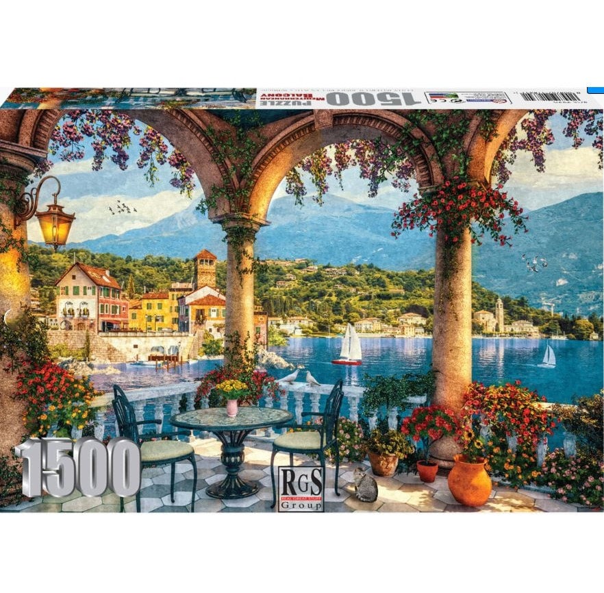 RGS Mediterranean Balcony 1500 Piece Jigsaw Puzzle Brisbane Puzzle Shop